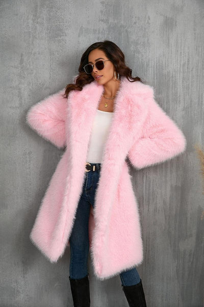 Faux Fur Long Coat