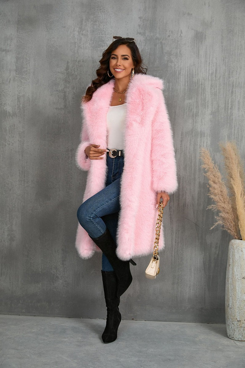 Faux Fur Long Coat