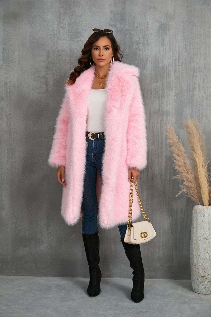 Faux Fur Long Coat