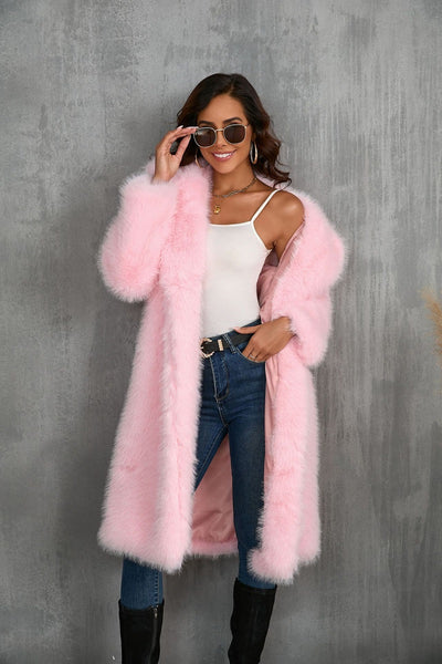 Faux Fur Long Coat