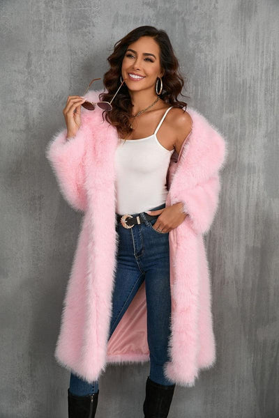 Faux Fur Long Coat