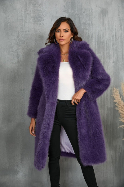 Faux Fur Long Coat